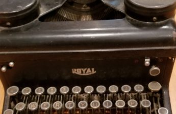 Grandfathers Royal Typewriter closeup